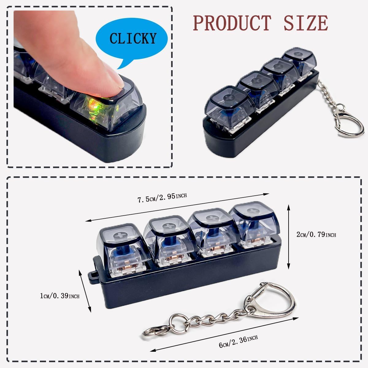 Mechanical fidget Keychain