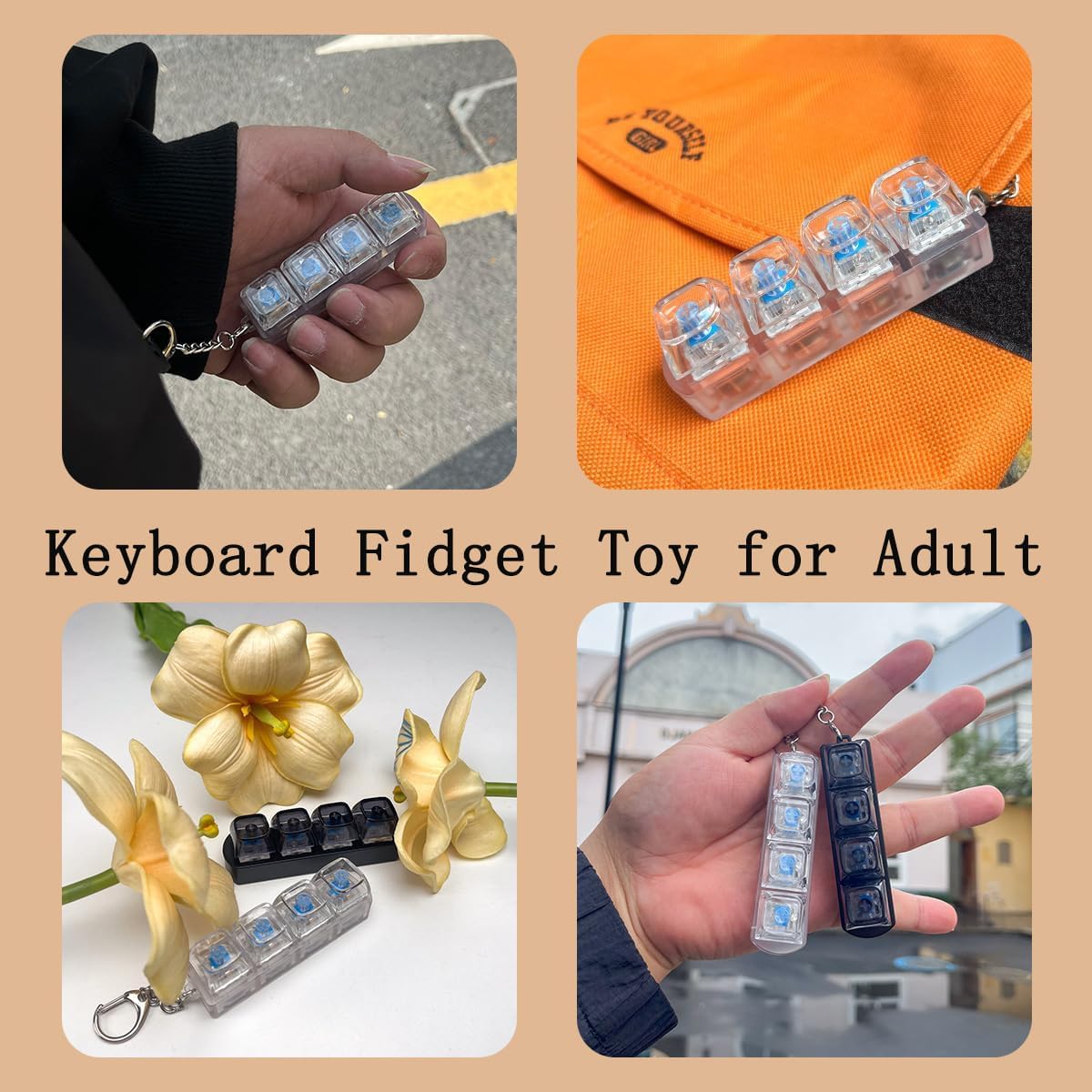 Mechanical fidget Keychain